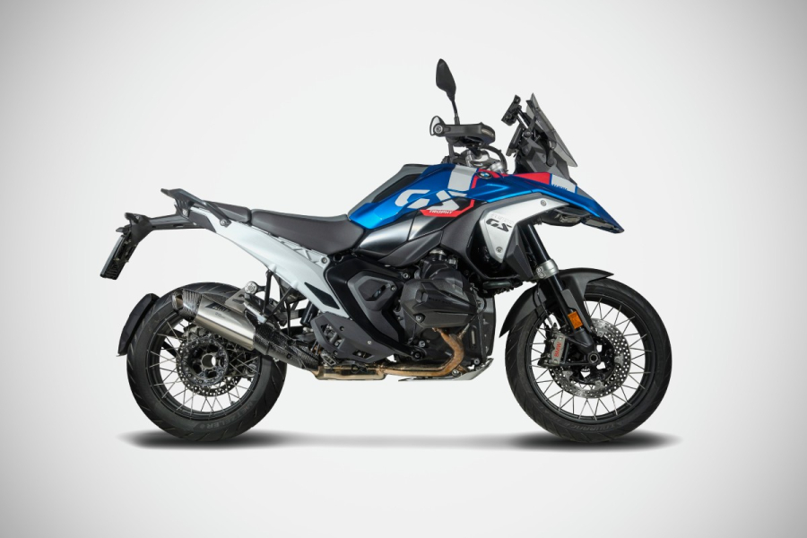 BMW R 1300 GS Bj. 2023- Slip on 2-1 Titan mit Carbon Endkappe